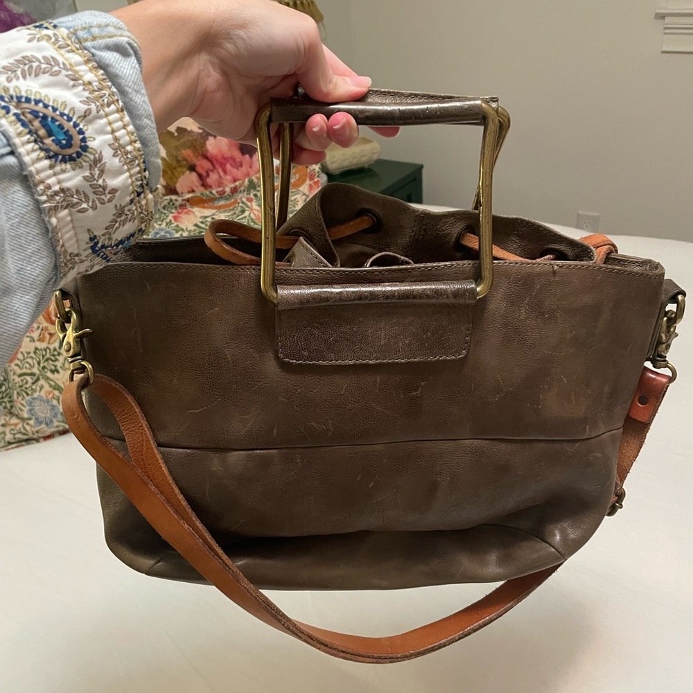 Olive/Brown Leather Handbag